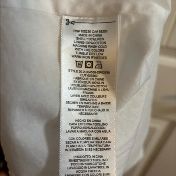 Equipment White Short-Sleeve Shirt Mini Dress with Tie Waist - Picture 5 of 8